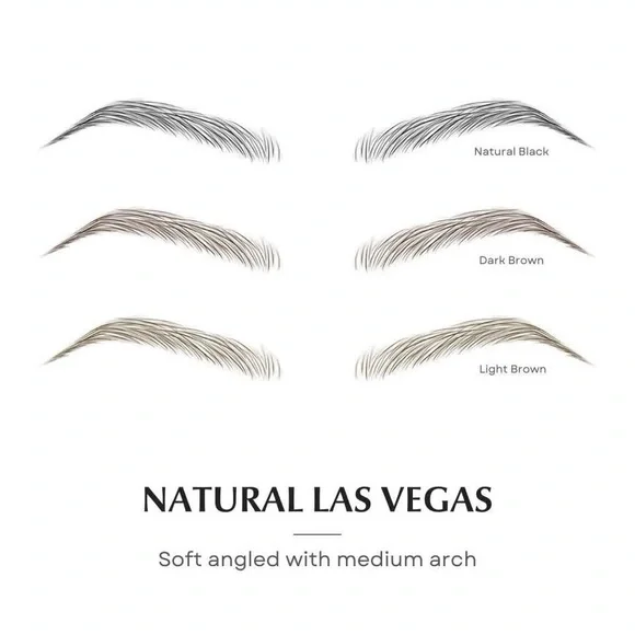 Brand New Trimmable Real Hair Eyebrow wigs with adhesive. Both Dark Brown.